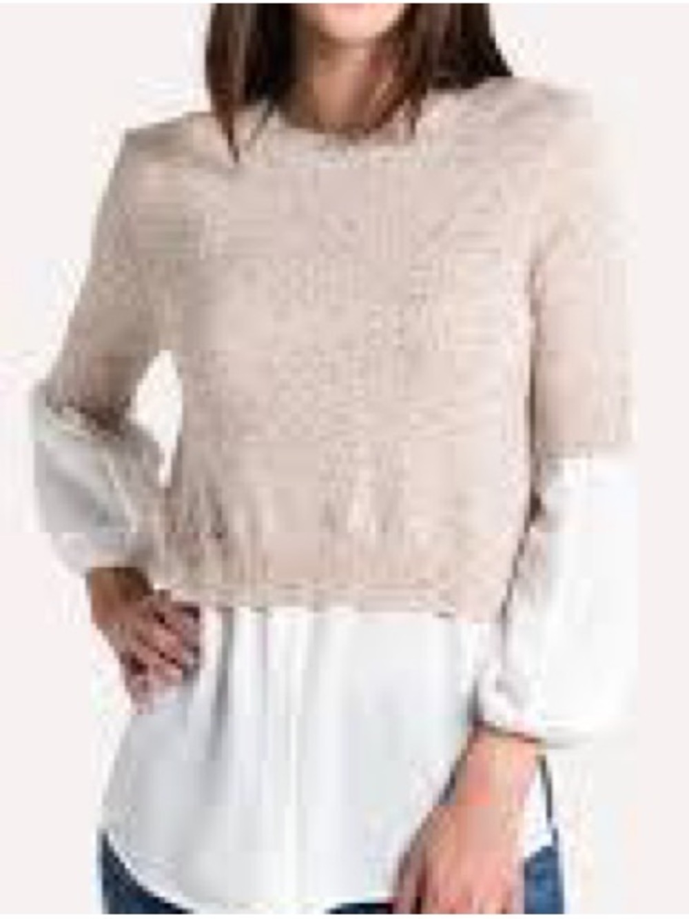 Brochu Walker Sweater with Silk top attached